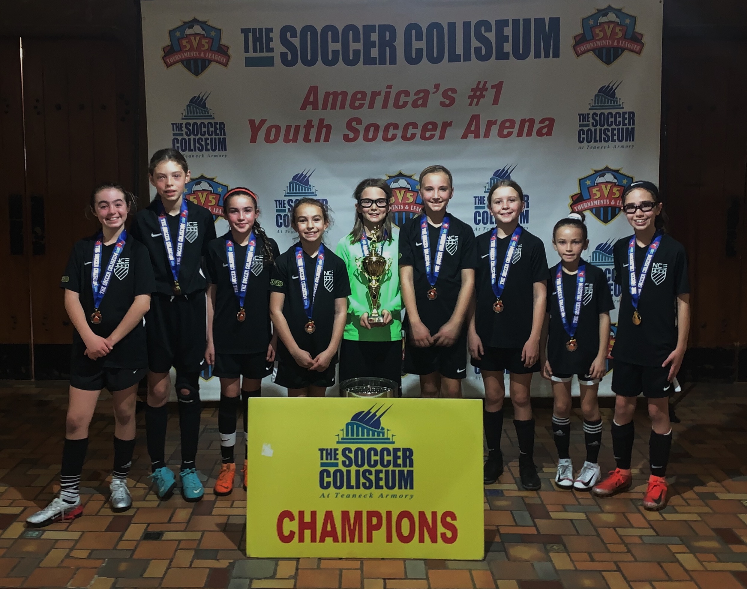 NCE 2009 Girls Soccer Coliseum Tournament Winners